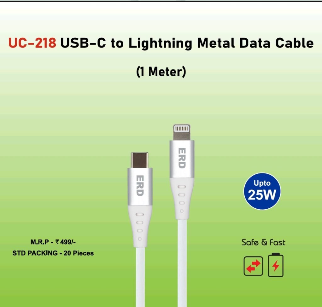 Usb C To Lightenig Metal Cable UC 218