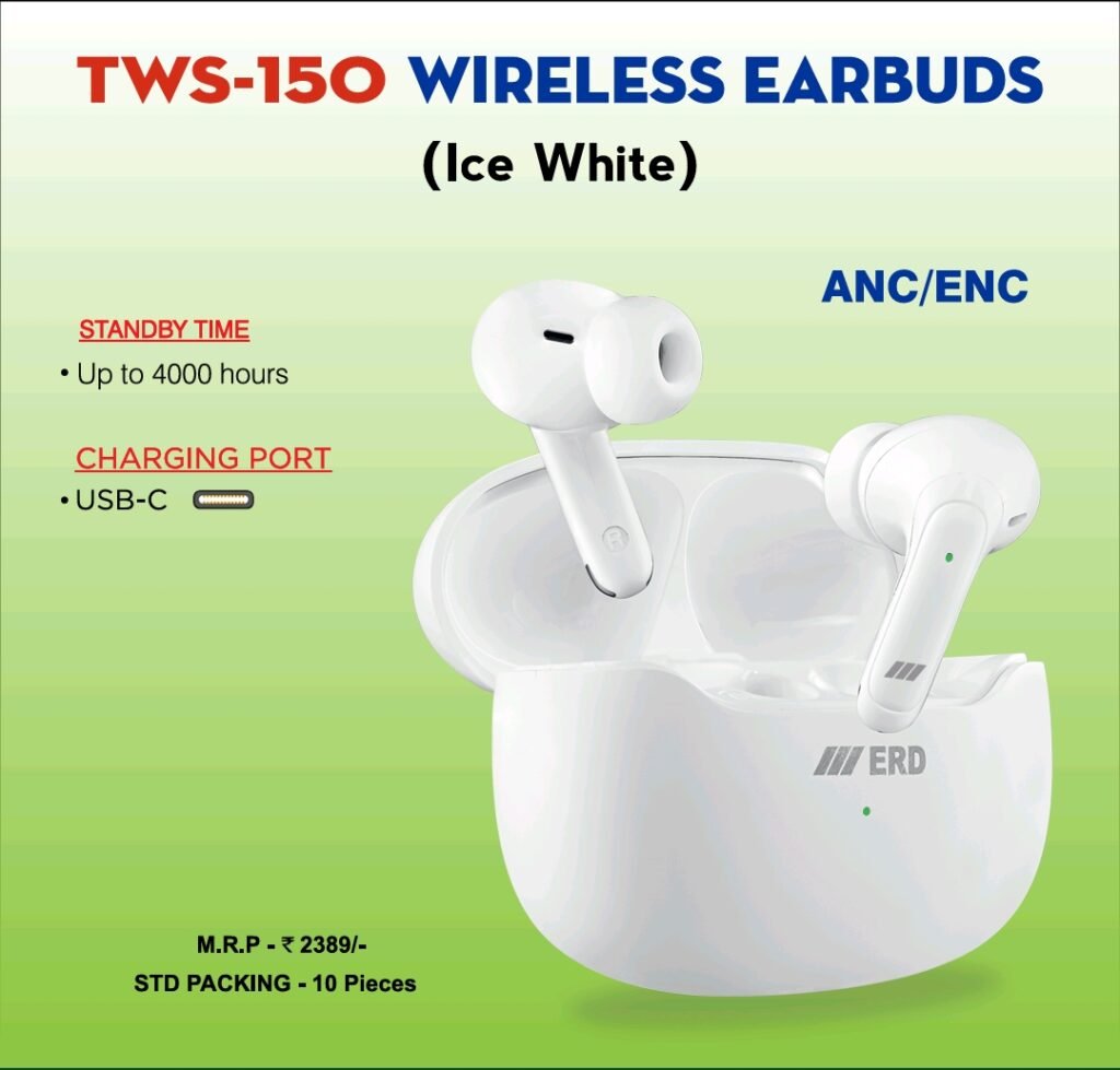 TWS-150 Wireless Buds Ice White
