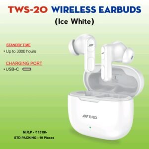 TWS-20 Wireless Buds Ice White