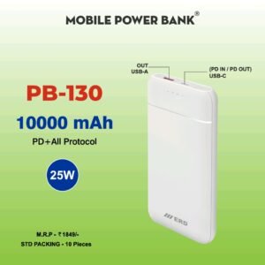 10000 mAh Power Bank 25W PB-130