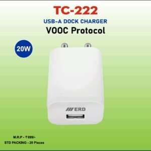 USB-A 20w vooc Protocol Charger TC-222